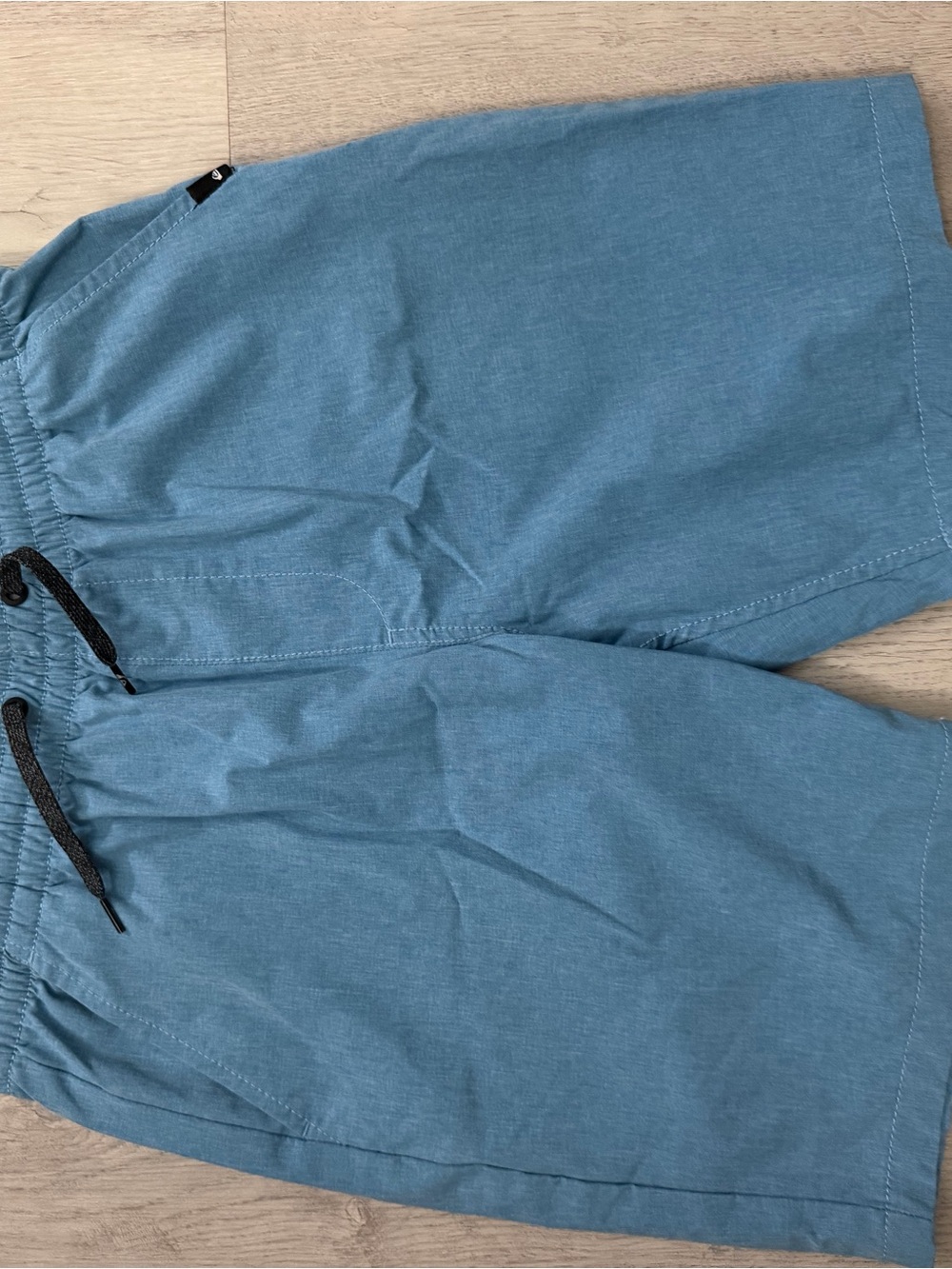Light Blue Drawstring Shorts